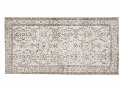 Turkish Rug, Vintage Rug, Oushak Rug, Handmade Rug, Area Rug, Neutral Rug, Primitive Rug, Vintage Carpet, Turkey Rug, Rug 4x7, 12467
