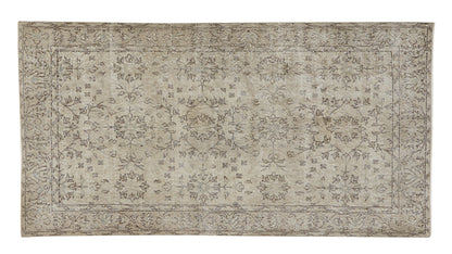 Turkish Vintage Oushak Rug, Handmade Area Antique Rug, Carpet Rug, Rug 4x7, Turkish Carpet, Bedroom Rug, Primitive Rug, Turkey Rug, 12091