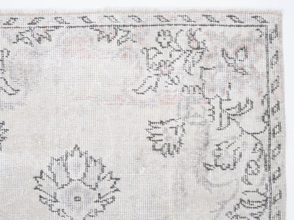 Oushak Area Rug, Turkish Vintage Rug, Handmade Unique Rug, Turkey Rug, Entryway Rug, Neutral Floor Rug, Oushak Carpet, Rug 3x6, 12334