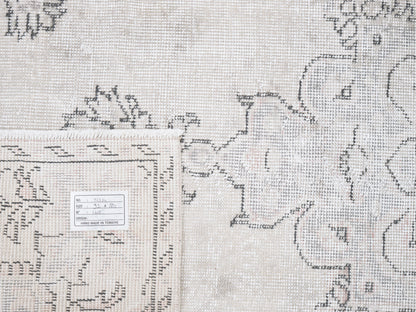 Oushak Area Rug, Turkish Vintage Rug, Handmade Unique Rug, Turkey Rug, Entryway Rug, Neutral Floor Rug, Oushak Carpet, Rug 3x6, 12334