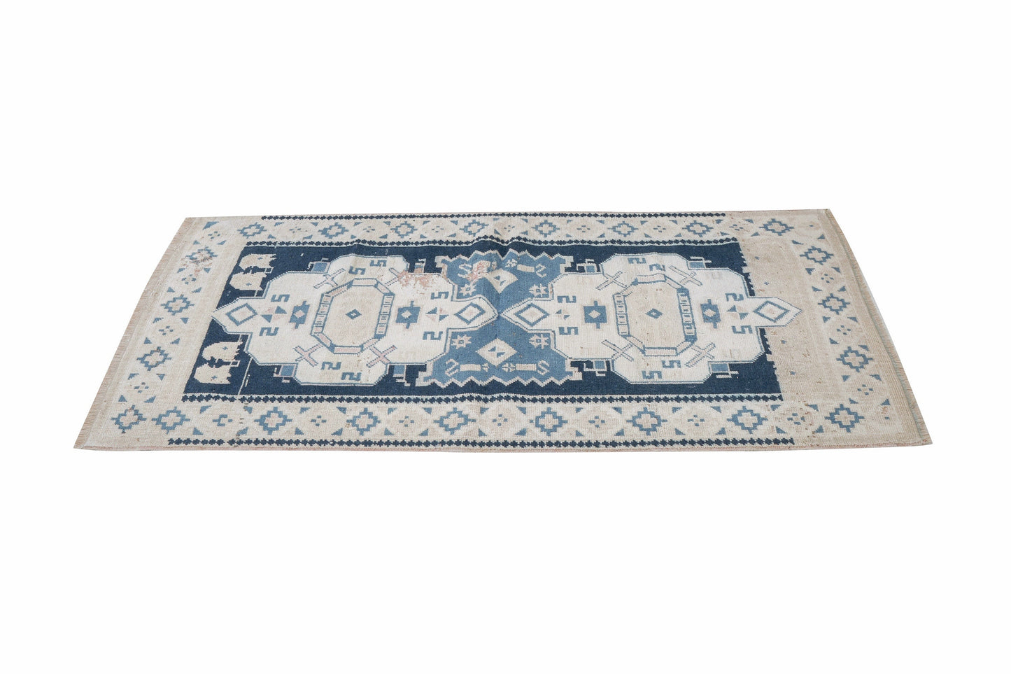 Vintage Rug, Turkish Rug, Handmade Rug, Oushak Rug, Area Rug, Neutral Rug, Bedroom Rug, Bohemian Rug, Vintage Carpet, Rug 3x5, 12285