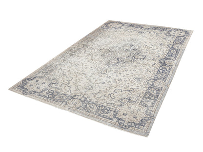 Vintage Handmade Rug, Oushak Rustic Rug, Turkish Area Rug, Neutral Floor Rug, Rug 6x10, Turkey Rug, Primitive Rug, Bedroom Rug, 11485