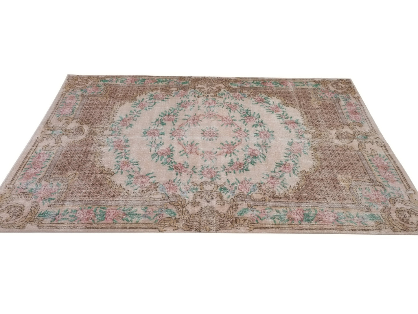 5x8 Rug, Retro Turkish Rug, Oushak Rug Medallion, Boho Vintage Rug, Area rug, Carpet rug, Unique Bedroom rug, Etsy rug, Nursery rug, 10276