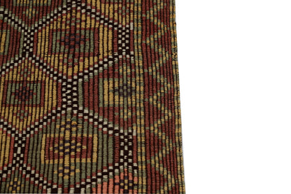 Turkish Kilim Rug, Vintage Kilim Rug, Turkish Rug, Area Rug, Handmade Rug, Entryway Rug, Wool Rug, Old Oriental Rug, Kilim Rug 5x10, 2986