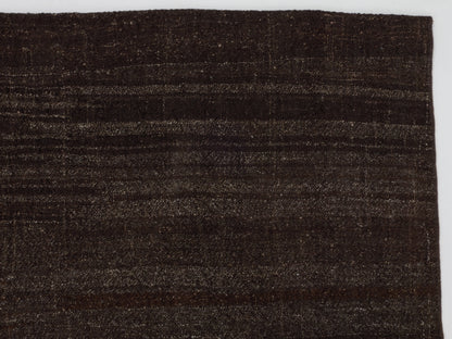 Handmade Kilim Rug, Turkish Vintage Kilim Rug, Area Antique Kilim Rug, Farmhouse Decor, Goat Hair Rug, Black Rug, Rug Kilim 6x10, 11443