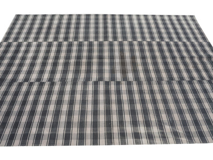 Vintage Handmade Kilim Rug, Turkish Plaid Kilim Rug, Area Striped Kilim Rug, Rug Kilim 6x9, Bohemian Rug, Living Room Rug, Wool Rug, 11844