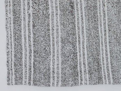 Vintage Handmade Kilim Rug, Turkish Gray Striped Kilim Rug, Area Muted Kilim Rug, Rug Kilim, Living Room Rug, Kilim Rug 5x9, 11512
