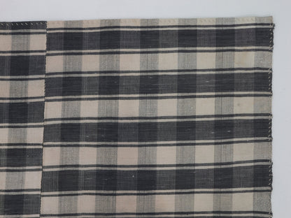 Vintage Handmade Kilim Rug, Turkish Plaid Kilim Rug, Area Striped Kilim Rug, Rug Kilim 6x9, Bohemian Rug, Living Room Rug, Wool Rug, 11844