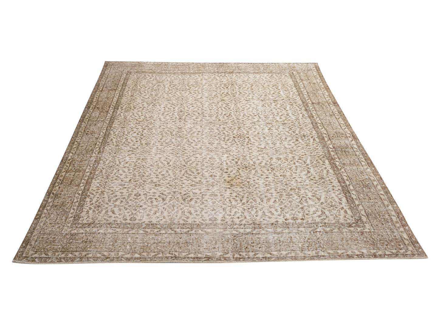 Rug 7x9, Vintage Rug, Turkish Rug, Handmade Rug, Oushak Rug, Area Rug, Neutral Rug, Carpet Rug, Turkish Carpet, Turkey Rug, Wool Rug, 10389