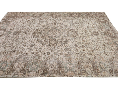 Turkish Rug, Vintage Rug, Handmade Rug, Neutral Rug, Area Rug, Oushak Rug, Living Room Rug, Carpet Rug, Turkey Rug, Rug 7x10, 10445