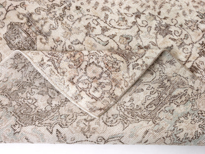 Turkish Rug, Vintage Rug, Handmade Rug, Neutral Rug, Area Rug, Oushak Rug, Living Room Rug, Carpet Rug, Turkey Rug, Rug 7x10, 10445