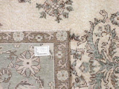 Turkish Vintage Oushak Rug, Handmade Area Faded Rug, Anatolia Rustic Rug, Living Room Rug, Primitive Rug, Vintage Carpet, Rug 6x11, 10480
