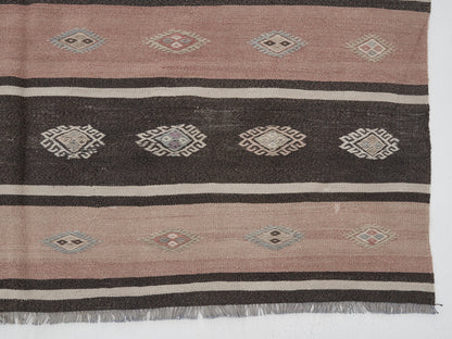 Turkish Kilim, Vintage Kilim, Kilim Rug, Area Faded Kilim Rug, Entryway Rug, Handmade Unique Eclectic Kilim Rug, Kilim Rug 6x10, 11190