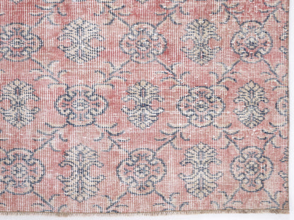 Turkish Rug, Vintage Handmade Anatolia Rug, Oushak Rug, Neutral Area Rug,Turkey Rug, Entryway Rug, Bohemian Eclectic Rug, Rug 6x9, 10386