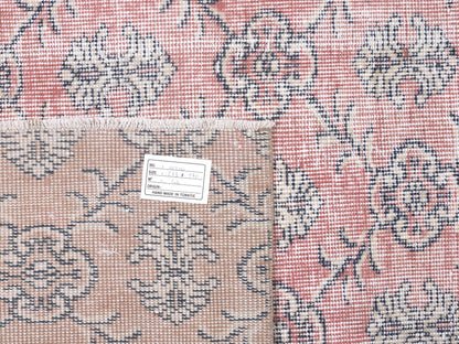 Turkish Rug, Vintage Handmade Anatolia Rug, Oushak Rug, Neutral Area Rug,Turkey Rug, Entryway Rug, Bohemian Eclectic Rug, Rug 6x9, 10386