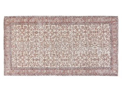 Area Rug, Handmade Rug, Neutral Muted Unique Rug, Bohemian Eclectic Rug, Vintage Rug, Turkish Oushak Rug, Rug 5x9, Living Room Rug, 10416