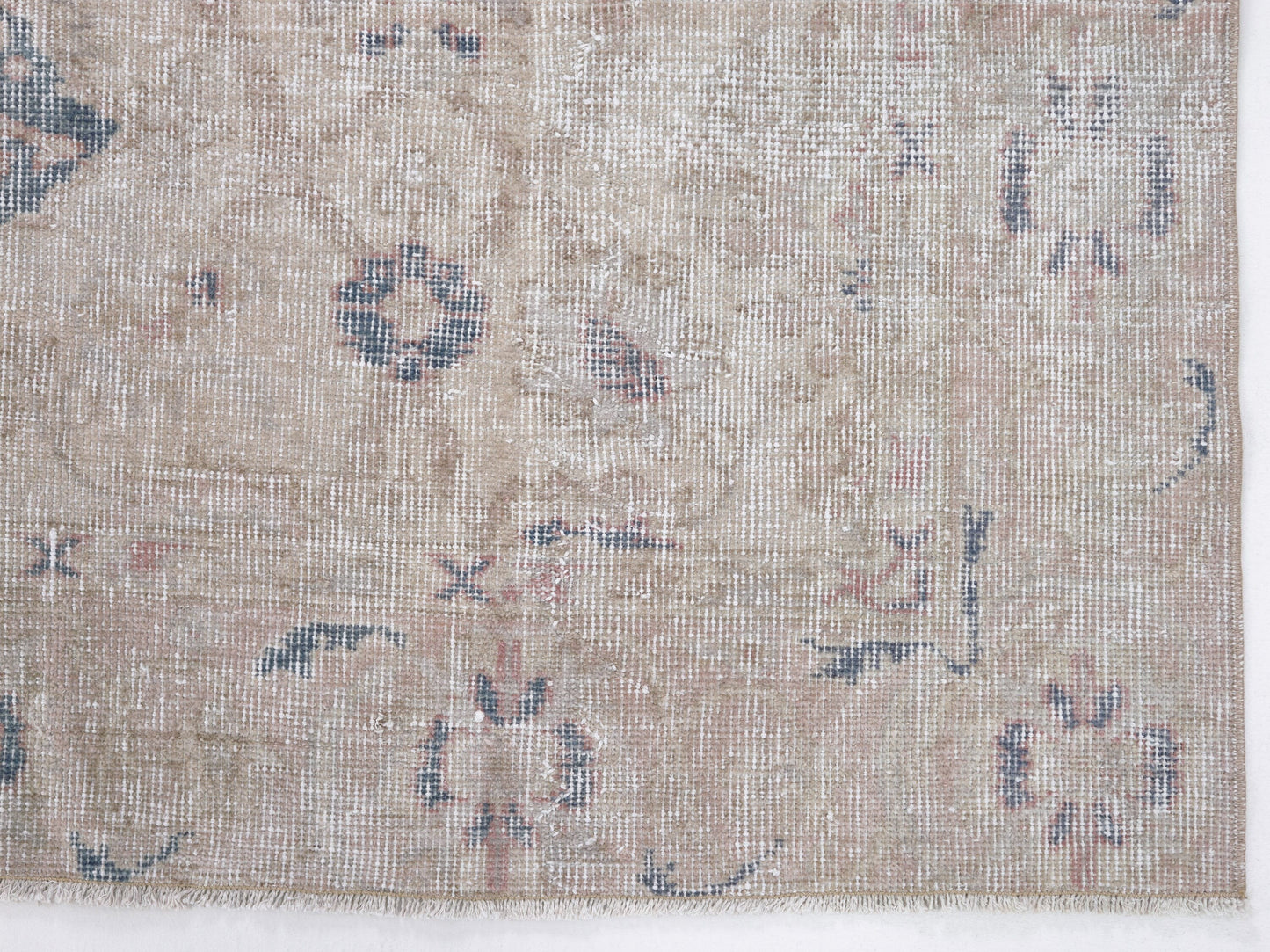 Handmade Rug, Vintage Oushak Rug, Scandinavian Rug, Turkish Faded Old Rug, Neutral Area Rug, Turkey Rug, Living Room Rug, Rug 4x8, 10429