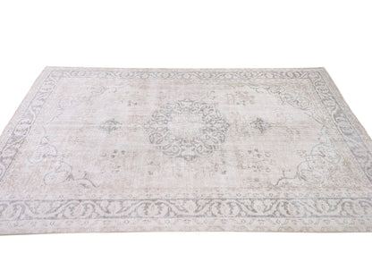 Neutral Rug, Vintage Oushak Rug, Turkish Area Rug, Handmade Unique Faded Rug, Living Room Rug, Turkey Rug, Rug 5x8, Carpet Rug, 10438