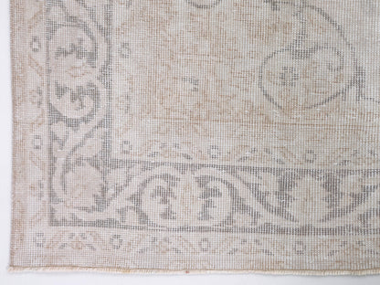 Neutral Rug, Vintage Oushak Rug, Turkish Area Rug, Handmade Unique Faded Rug, Living Room Rug, Turkey Rug, Rug 5x8, Carpet Rug, 10438