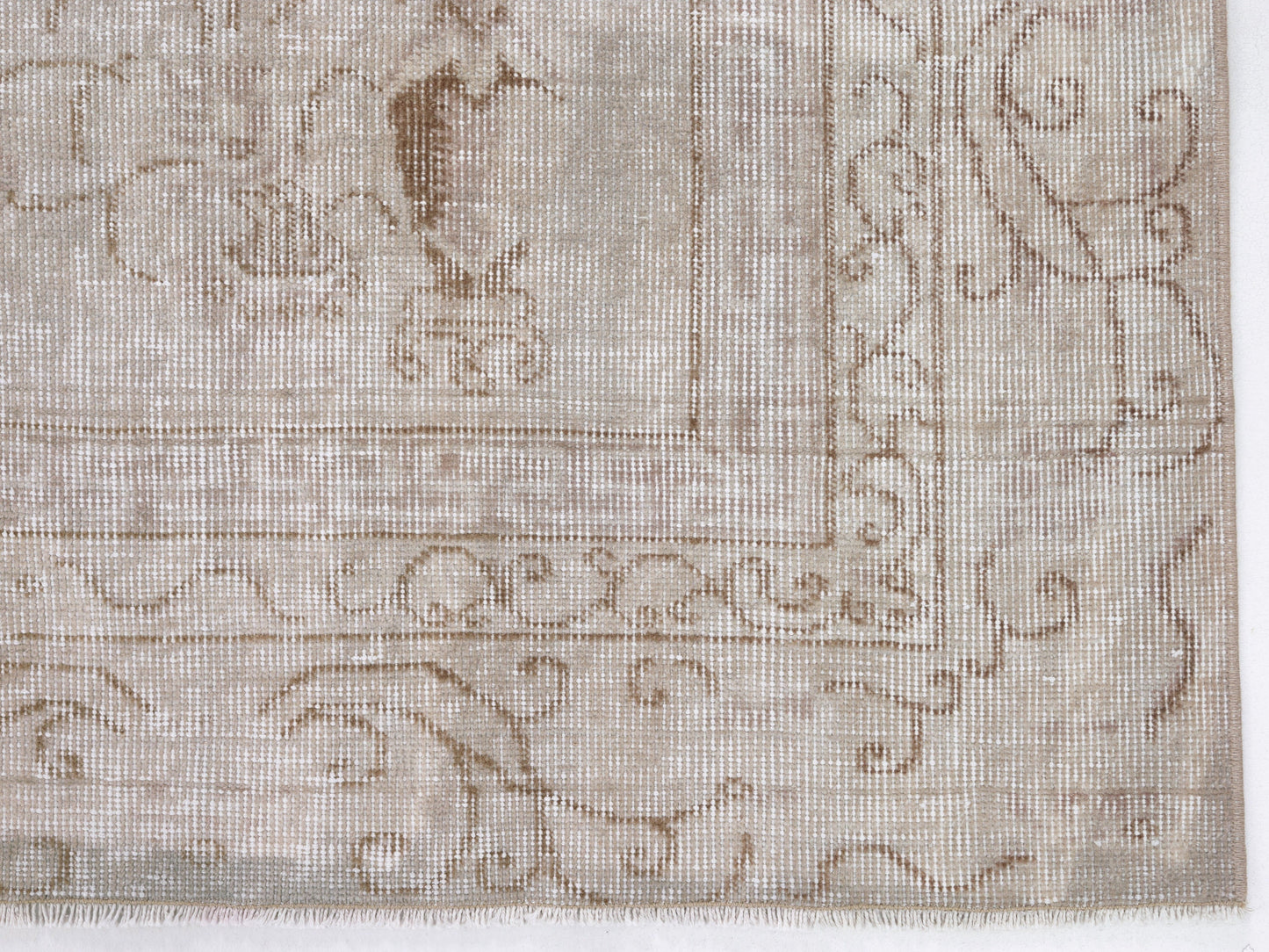 Rug Beige, Turkish Oushak Rug, Vintage Area Rug, Handmade Unique Faded Rug,Neutral Floor Rug, Contemporary Decor, Turkey Rug, Rug 6x9, 10450