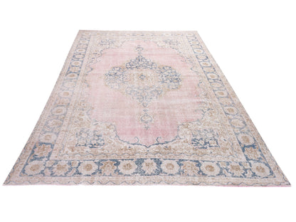 Turkish Rug, Vintage Handmade Rug, Oushak Unique Rug, Bohemian Eclectic Rug, Living Room Rug, Neutral Area Rug, Rug 6x10, Turkey Rug, 10458