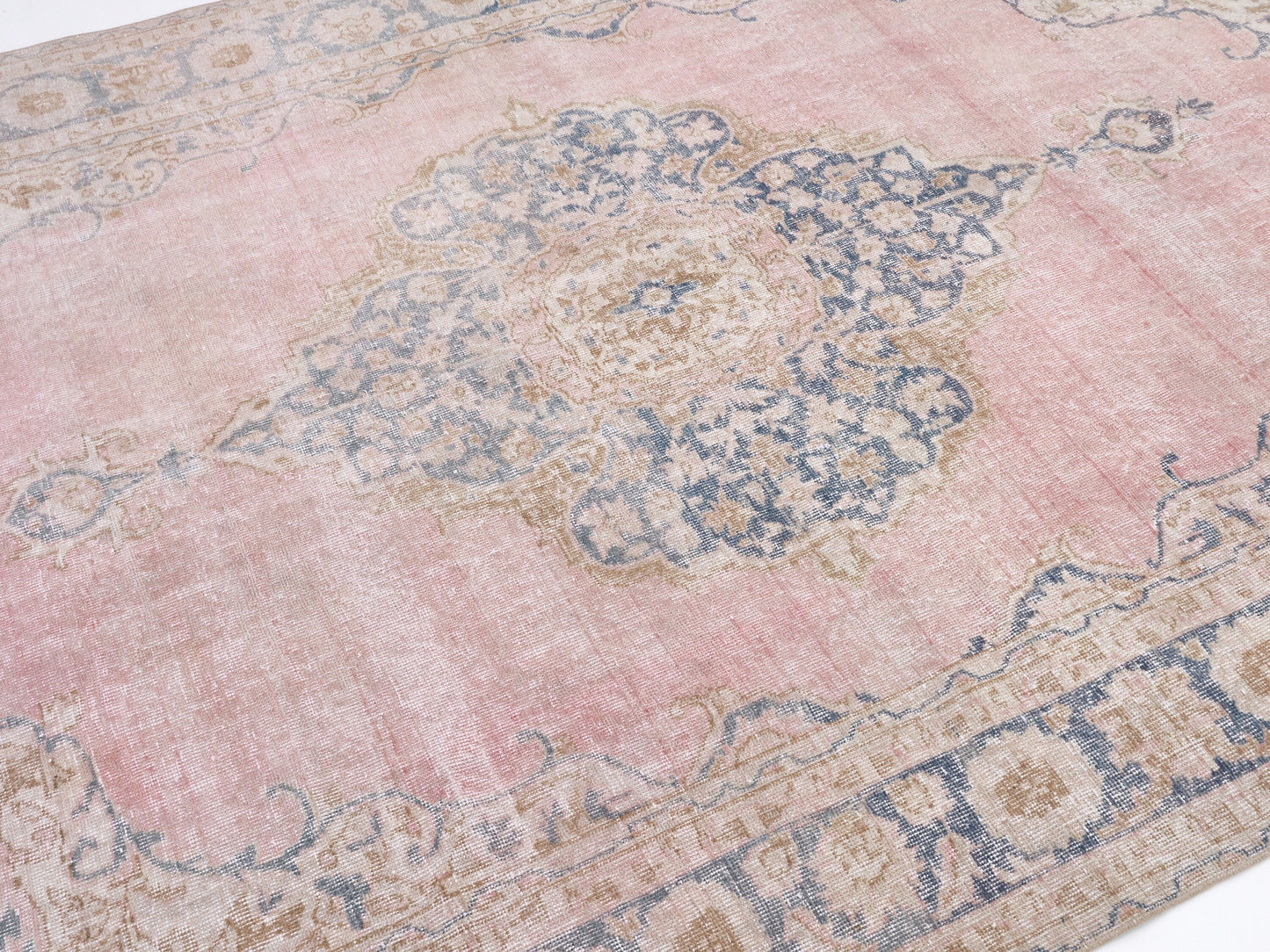 Turkish Rug, Vintage Handmade Rug, Oushak Unique Rug, Bohemian Eclectic Rug, Living Room Rug, Neutral Area Rug, Rug 6x10, Turkey Rug, 10458