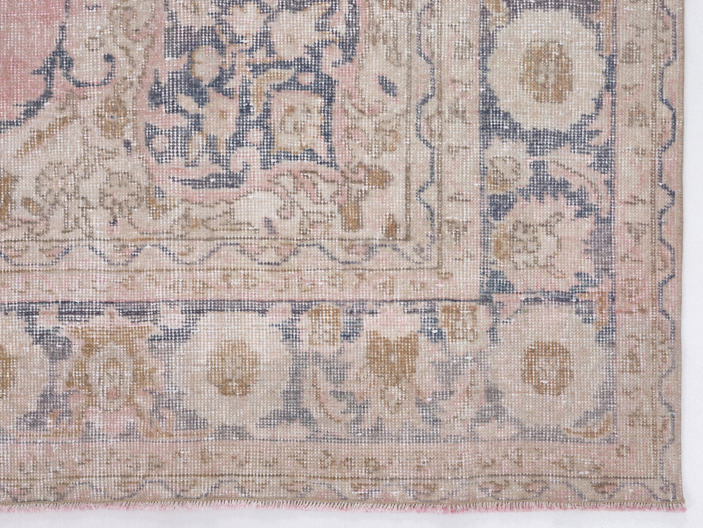 Turkish Rug, Vintage Handmade Rug, Oushak Unique Rug, Bohemian Eclectic Rug, Living Room Rug, Neutral Area Rug, Rug 6x10, Turkey Rug, 10458