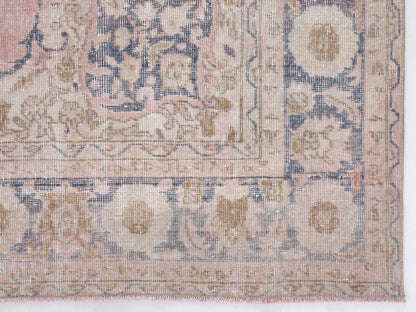Turkish Rug, Vintage Handmade Rug, Oushak Unique Rug, Bohemian Eclectic Rug, Living Room Rug, Neutral Area Rug, Rug 6x10, Turkey Rug, 10458