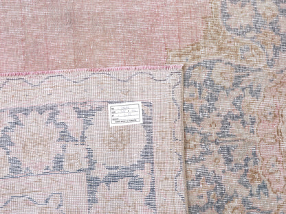 Turkish Rug, Vintage Handmade Rug, Oushak Unique Rug, Bohemian Eclectic Rug, Living Room Rug, Neutral Area Rug, Rug 6x10, Turkey Rug, 10458