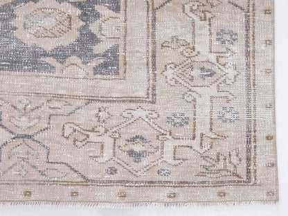 Vintage Rug, Turkish Oushak Rug, Handmade Area Muted Rug, Neutral Floor Rug, Scandinavian Rug, Living Room Rug, Turkey Rug, Rug 6x9, 10467