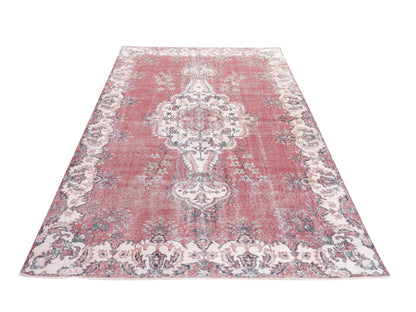 Vintage Rug, Turkish Handmade Anatolia Rug, Oushak Faded Rug, Area Rug, Bohemian Eclectic Rug, Living Room Rug, Rug 6x10, Turkey Rug, 10473