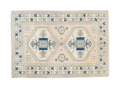 Bohemian Oushak Rug, Bedroom Rug, Turkish Rug, Handmade Vintage Eclectic Rug, Area Floor Rug, Rug 5x7, Carpet Rug, Vintage Carpet Rug, 9047