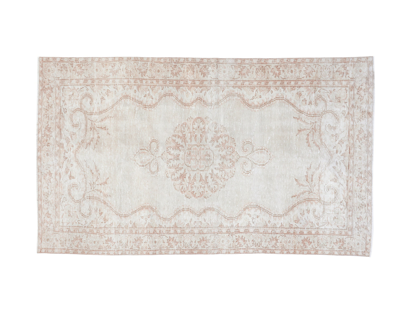 Handmade Rug 5x8, Turkish Oushak Rug, Neutral Floor Rug, Scandinavian Rug, Vintage Antique Rug, Wool Rug, Carpet Rug, Turkey Rug, 10545