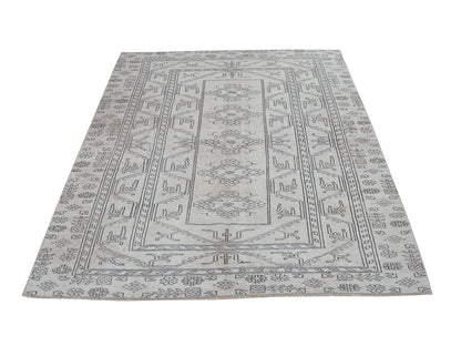 Rug 5x7, Turkish Unique Rug, Handmade Rug, Oushak Faded Rug, Neutral Muted Rug, Vintage Antique Rug, Area Rug, Carpet Rug, Turkey Rug, 10506
