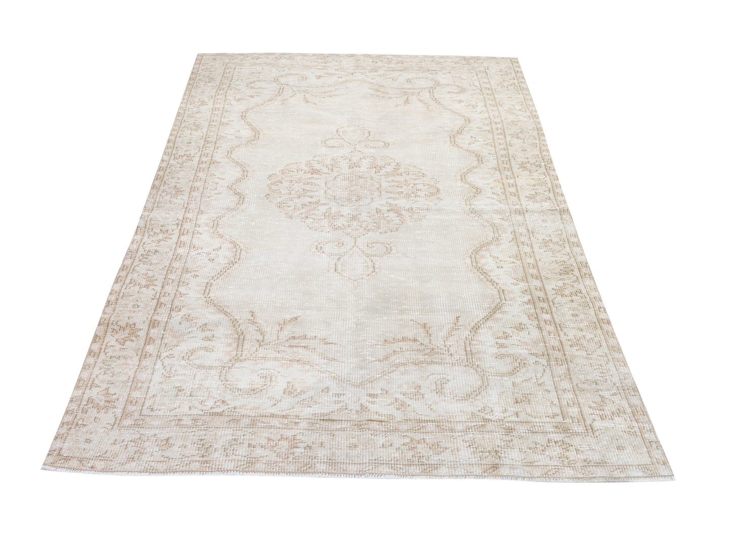 Handmade Rug 5x8, Turkish Oushak Rug, Neutral Floor Rug, Scandinavian Rug, Vintage Antique Rug, Wool Rug, Carpet Rug, Turkey Rug, 10545