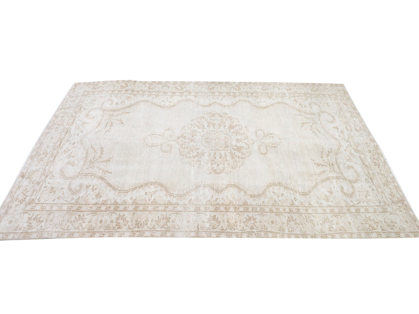 Handmade Rug 5x8, Turkish Oushak Rug, Neutral Floor Rug, Scandinavian Rug, Vintage Antique Rug, Wool Rug, Carpet Rug, Turkey Rug, 10545