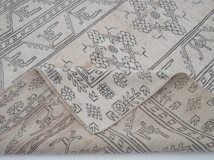 Rug 5x7, Turkish Unique Rug, Handmade Rug, Oushak Faded Rug, Neutral Muted Rug, Vintage Antique Rug, Area Rug, Carpet Rug, Turkey Rug, 10506