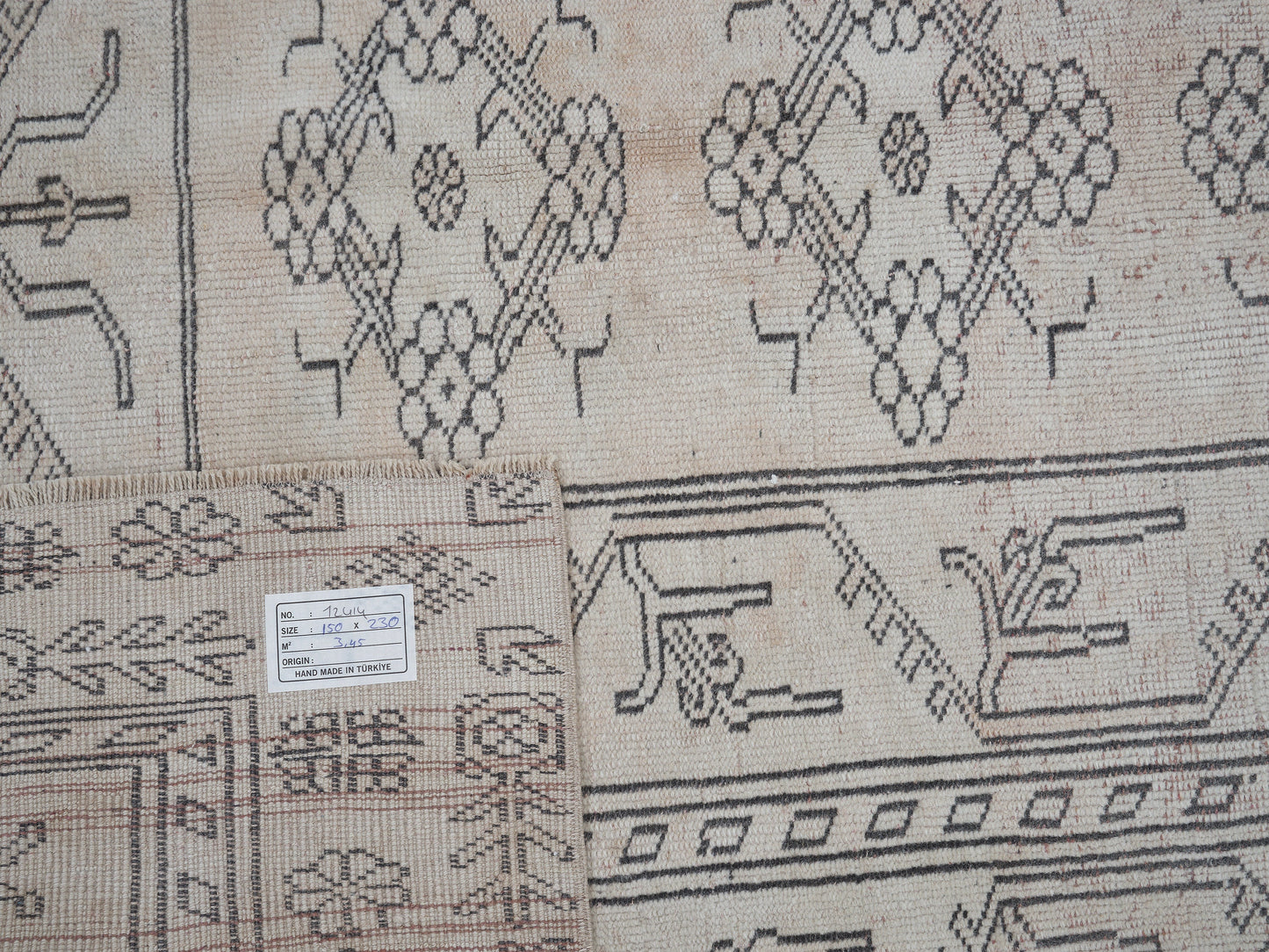 Rug 5x7, Turkish Unique Rug, Handmade Rug, Oushak Faded Rug, Neutral Muted Rug, Vintage Antique Rug, Area Rug, Carpet Rug, Turkey Rug, 10506