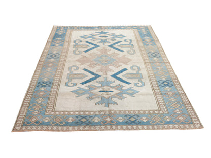 Handmade Anatolia Rug, Office Rug, Turkish Oushak Rug, Vintage Rug, Neutral Muted Rug, Carpet Rug, Rug 6x8, Area Rug, Turkish Carpet, 9105