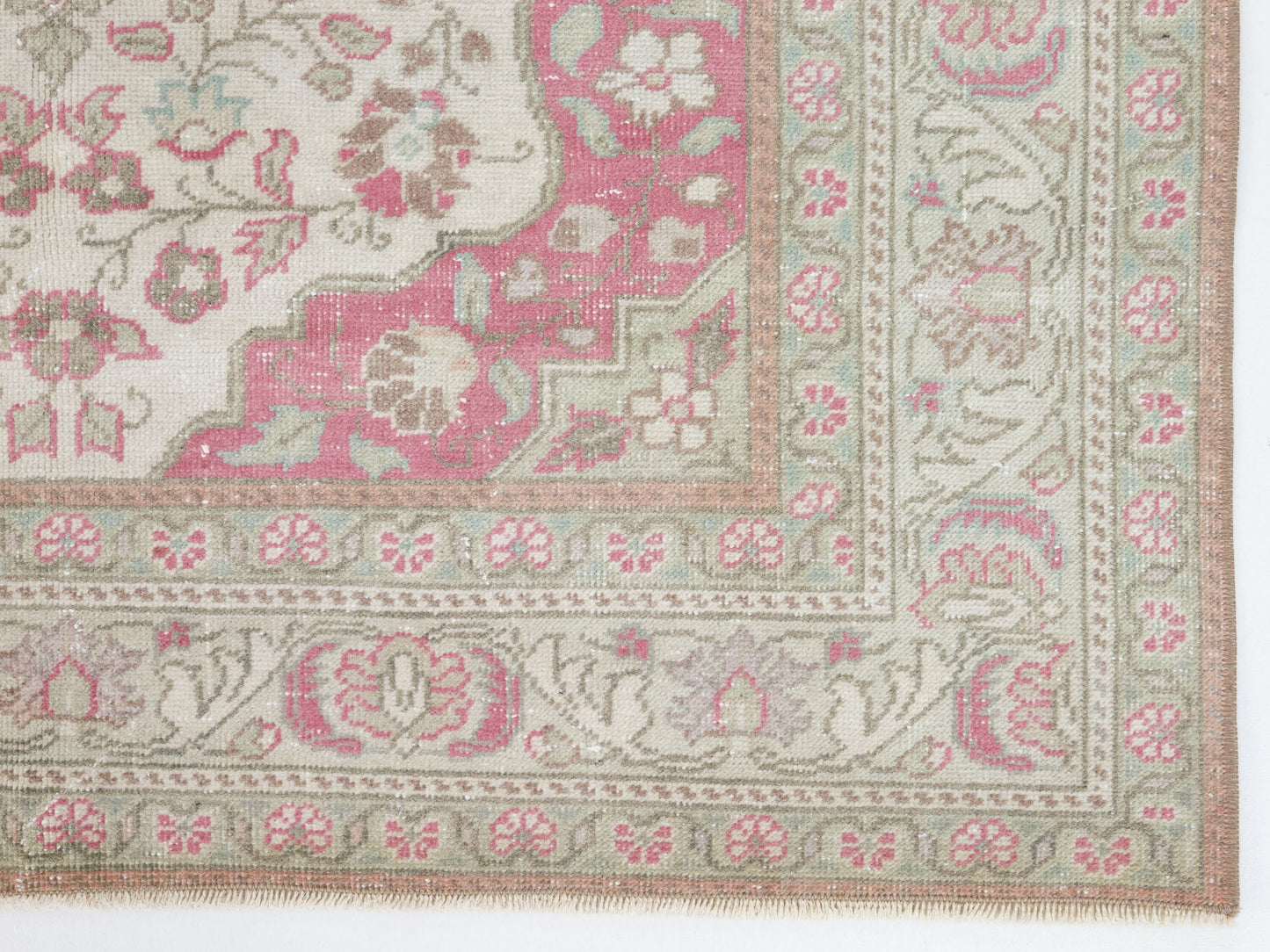 Oushak Rug 4x6, Handmade Faded Rug, Turkish Vintage Rug, Living Room Rug, Area Anatolia Rug, Neutral Rug, Bohemian Eclectic Rug, 10551