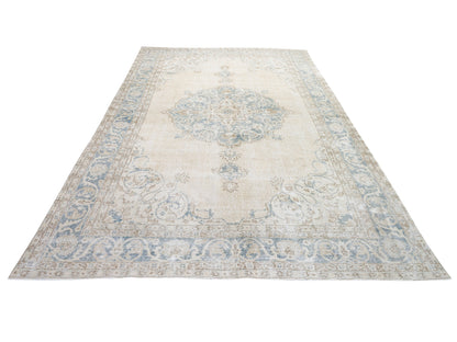 Oushak Rug, Vintage Rug, Living Room Rug, Rug 7x11, Turkish Handmade Unique Rug,Neutral Floor Rug, Area Antique Rug, Scandinavian Rug, 11015