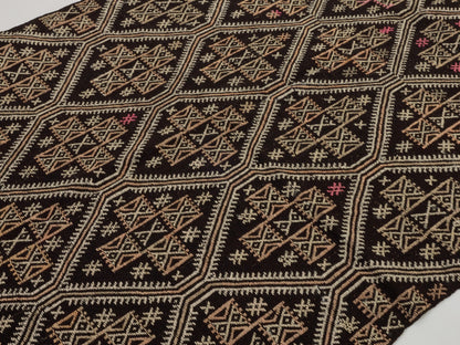 Kilim Rug 5x9, Vintage Kilim, Handmade Anatolia Kilim Rug, Neutral Rug, Turkish Kilim, Turkish Bohemian Kilim Rug, Office Rug, 10512