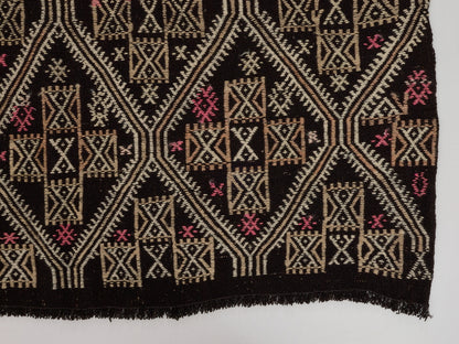 Kilim Rug 5x9, Vintage Kilim, Handmade Anatolia Kilim Rug, Neutral Rug, Turkish Kilim, Turkish Bohemian Kilim Rug, Office Rug, 10512