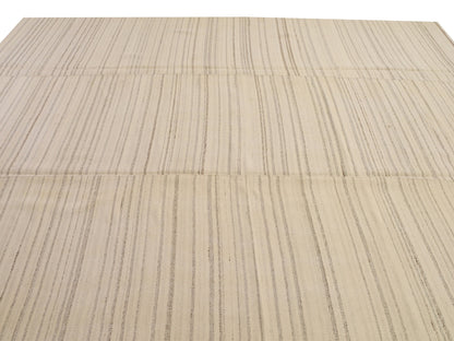 Large Kilim Rug, Beige Kilim Rug, Handmade rug, Anatolia rug, Turkish Vintage Kilim Rug, One of a kind rug, Area Kilim rug 10x13, 8227