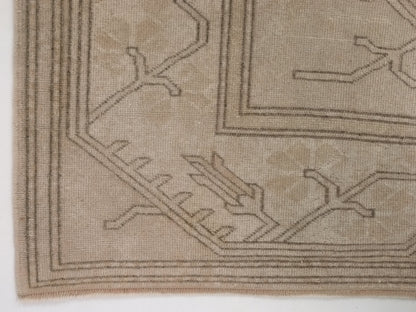 Muted Beige Area Oushak Rug, 7x10 Turkish Oushak Rug, Vintage Handmade Rug, Neutral Turkish rug, Carpet rug, Turkey rug,Pastel rug,9953