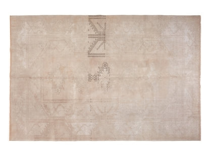 Neutral Oushak Area Rug, 6x9 Rug, One of a kind Turkish Vintage rug, Living room rug, Entryway rug, Farmhouse, Carpet rug, Wool rug, 10012
