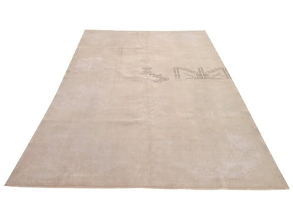 Neutral Oushak Area Rug, 6x9 Rug, One of a kind Turkish Vintage rug, Living room rug, Entryway rug, Farmhouse, Carpet rug, Wool rug, 10012