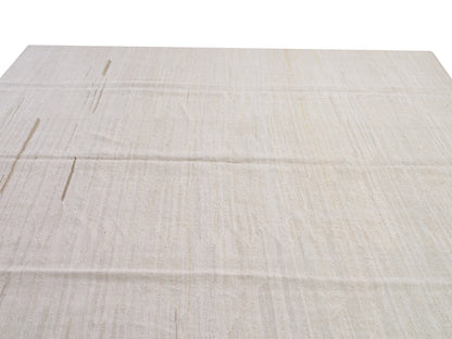 Kilim Rug 10x13, Turkish Vintage Kilim Rug, White Vintage Large Area Hemp Kilim Rug, Oversize Rug, White Kilim Rug 10x13, Handmade rug, 9440