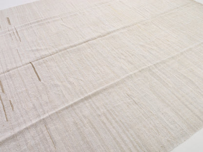 Kilim Rug 10x13, Turkish Vintage Kilim Rug, White Vintage Large Area Hemp Kilim Rug, Oversize Rug, White Kilim Rug 10x13, Handmade rug, 9440