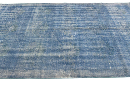 5x8 Rug,Turkish Rug Blue,Vintage Rug 5x8, Overdye Rug, Blue Rug 5x8, Handmade Carpet Rug, Coastal Decor, Living Room Rug,3301